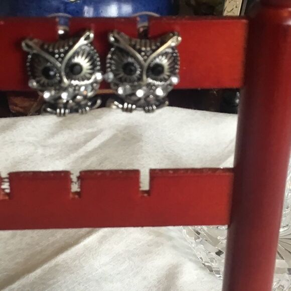 $12 ea or 3/$25. Silvertone Owl Ear & Necklace Set - Picture 9 of 10